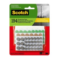 Scotch Protective Dots SP860-NA Asst Sizes, Pack of 194